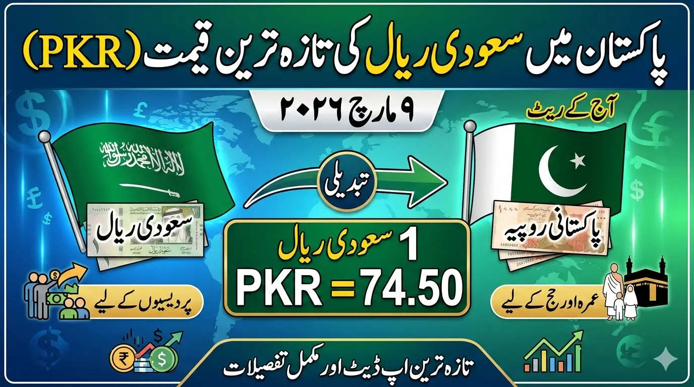 Latest Saudi Riyal to PKR Rate in Pakistan – March 9, 2026