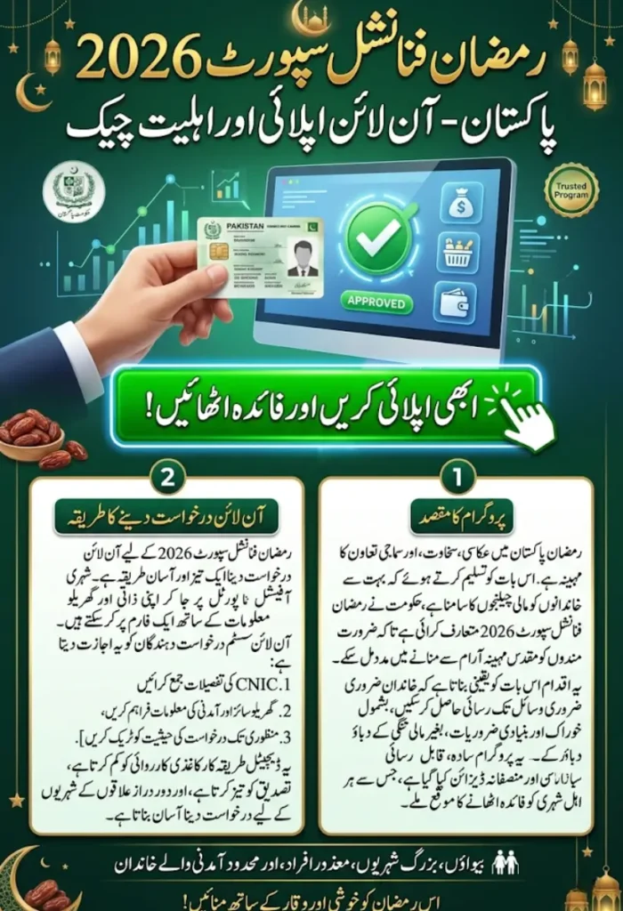 Ramzan Financial Support 2026 – Online Apply and Eligibility Check