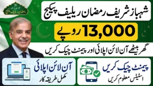 Shehbaz Sharif Ramzan Relief Package 13000