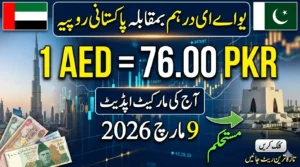UAE Dirham to Pakistani Rupee Exchange Rate Today – March 9, 2026 Update