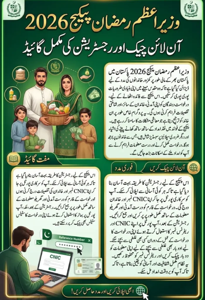 Wazir Azam Ramzan Package 2026 – Complete Guide for Online Check and Registration