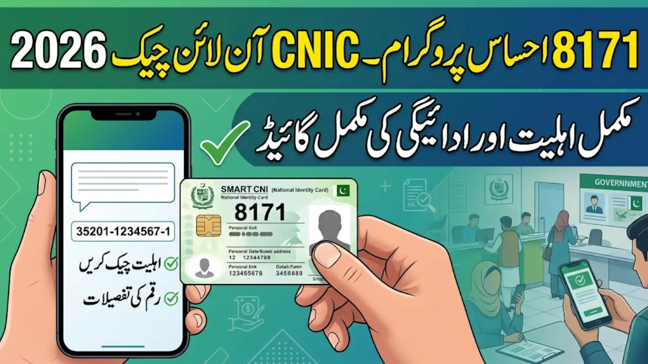 8171 Ehsaas Program CNIC Check Online 2026 Complete Eligibility & Payment Guide