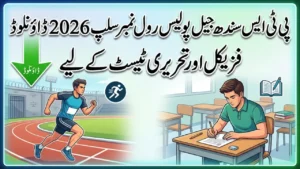 PTS Sindh Jail Police Roll No Slip 2026 Download for Physical and Written Test