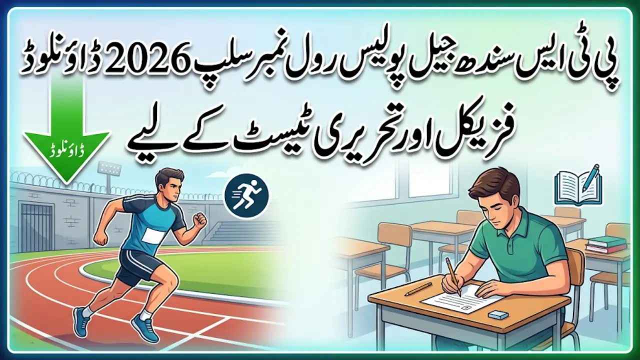 PTS Sindh Jail Police Roll No Slip 2026 Download for Physical and Written Test